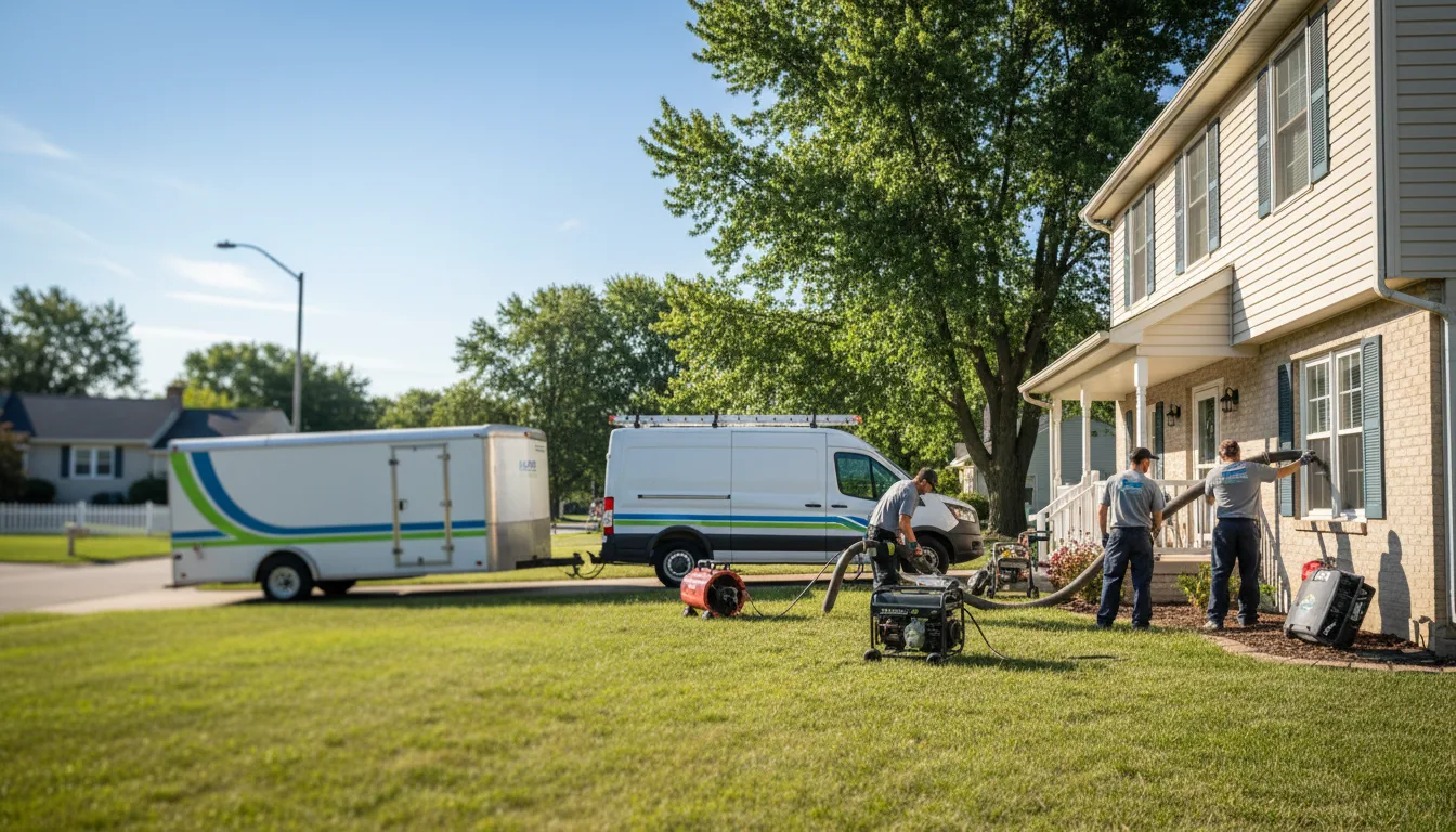 Flooded Basement Restoration And Cleanup With Repair in Macedonia, IL near me